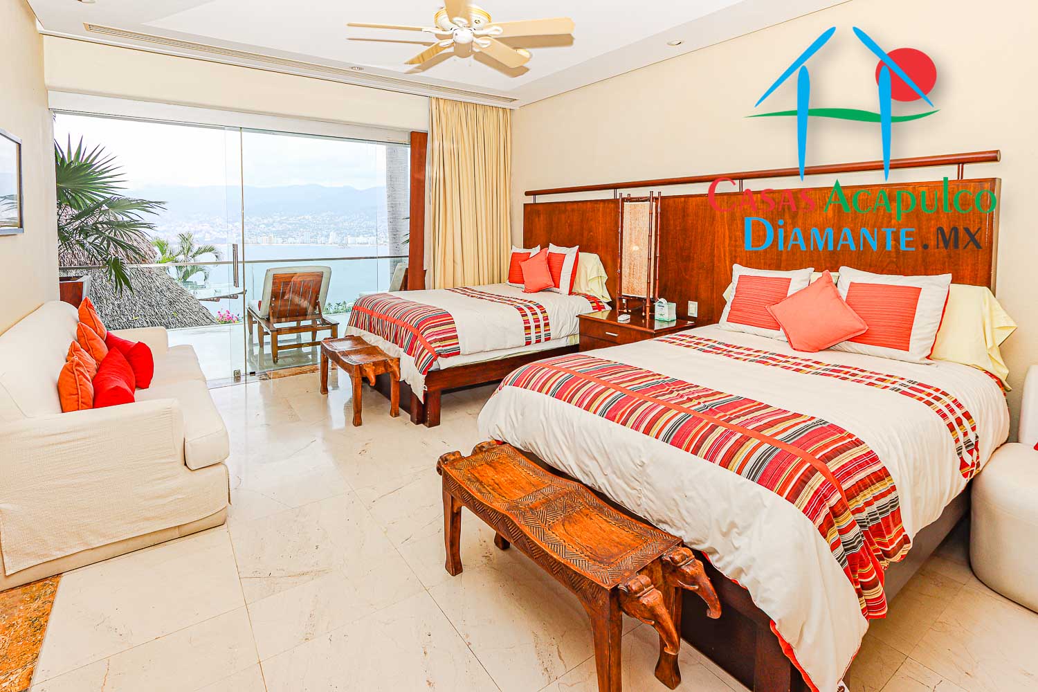 Villa Portofino - Recámara tres antes de Otis 1